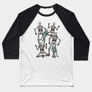 Skeleton Party! Baseball T-Shirt